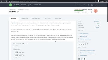 HackerRank Pointer Solution in C++