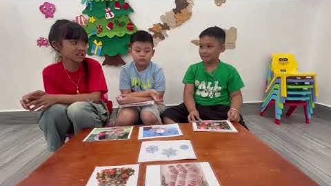 Tiếng Anh Giao Tiếp Phan Thiết: Mery, Simon and Oscar practice talking about Christmas