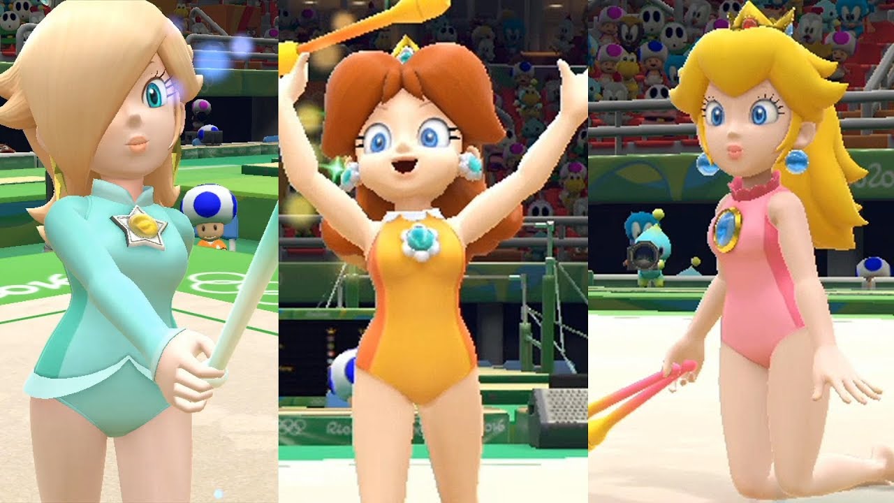 Mario and Sonic at The Rio 2016 Olympic Games - ALL Girls