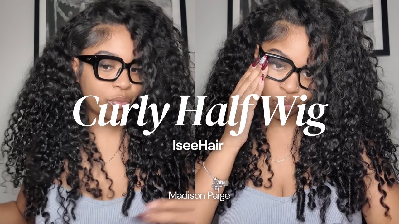 ОЧЕНЬ ПРОСТАЯ КУДРЯВАЯ ПРИЧЕСКА С ПЕРЕВОРОТОМ | Бирманский кудрявый полупарик от Isee Hair