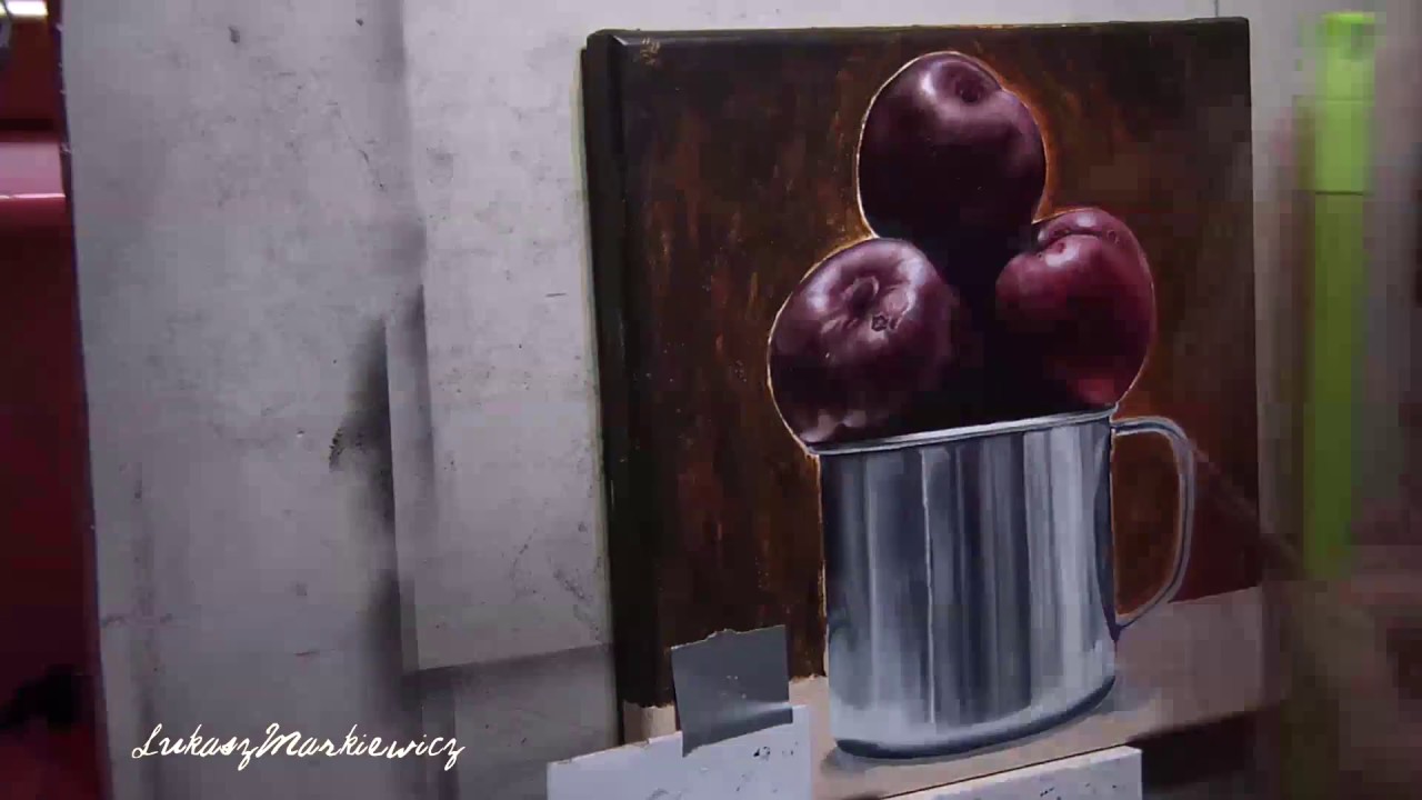 " proud plums " oil & acrylic speed painting