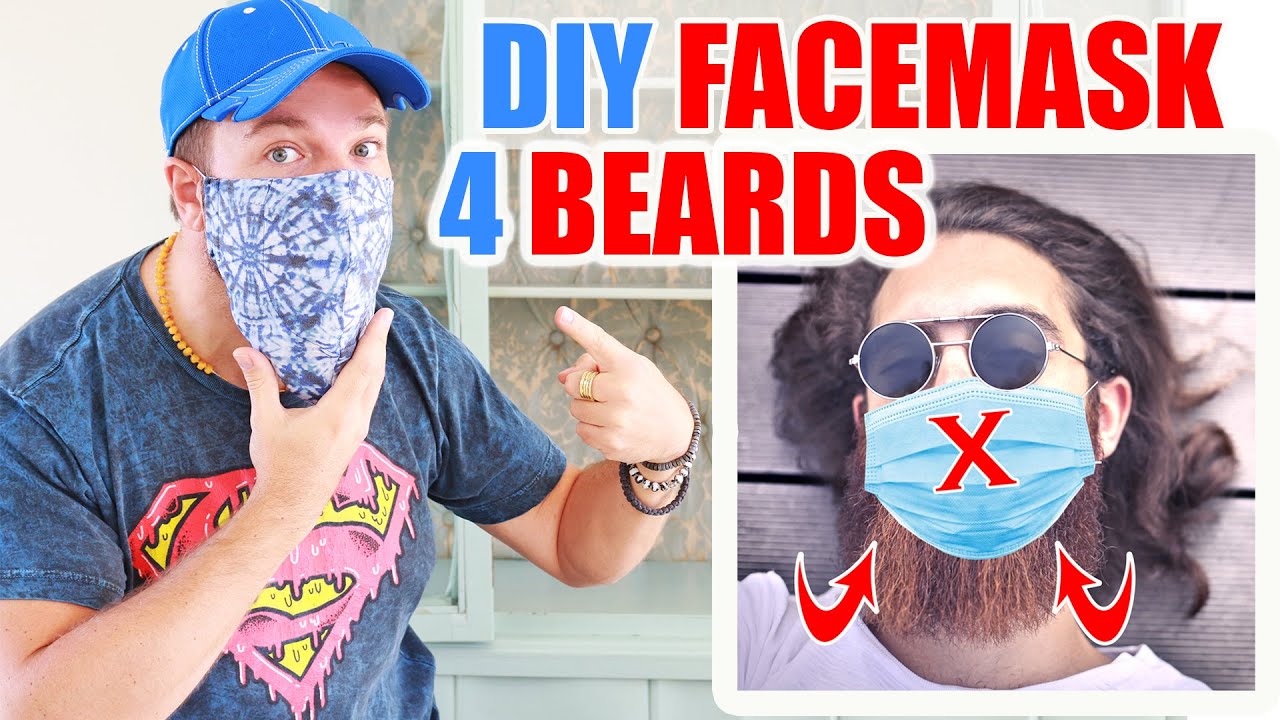 Diy Face Mask For Beards Filter Pouch Free Pattern Youtube