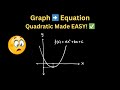 Quadratic Functions :Graphs ➡️ Equations | Simple Step-by-Step GUIDE - Pre-Calculus 11, Algebra II