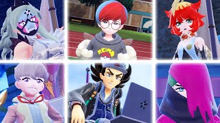 Pokémon Scarlet & Violet - All Team Star Bosses   Cassiopeia Final Battle (4K 60FPS)