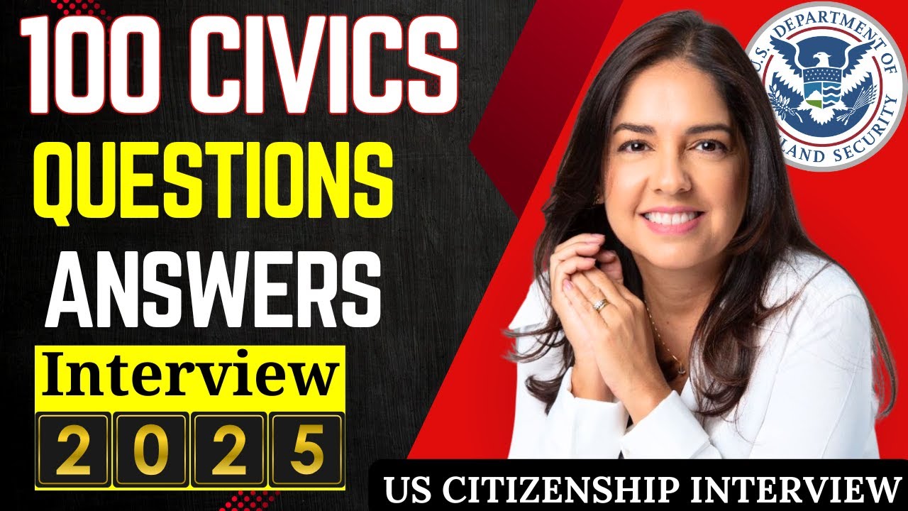 2025 USCIS Official 100 civics questions and answers - U.S. citizenship ...