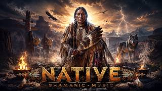 🌕 Sacred Lakota Chant in the Dark Forest | Native American Moon Drums for Deep Calm &amp; Healing