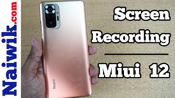 Screen Recording in Redmi Note 10 Pro Max || How to record screen in Miui 12