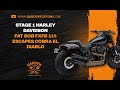 Stage 1 Harley Davidson Fat Bob FXFB 114 Escapes Cobra El Diablo - Dakota Kustom
