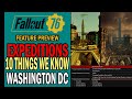 Fallout 76 Expeditions 🗺️ 10 Things We Know So Far! Washington DC & Dupont Circle | Feature Preview