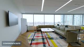 Indoor Drone Tour Office Video of Evanston Station - Evanston, Illinois