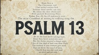Gregorian Chant  of Psalm 13 in English  