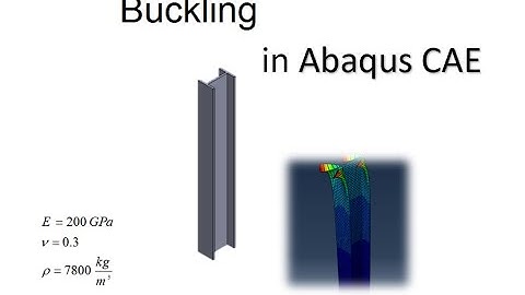 Abaqus tutorial - Buckling analysis in Abaqus CAE