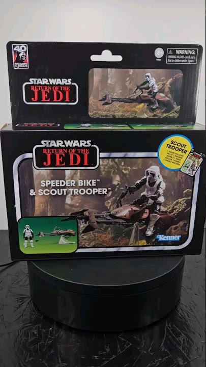 Download lagu @hasbro Vintage Collection Speeder Bike & Scout Trooper VC273 Box #360 #ROTS #TVC