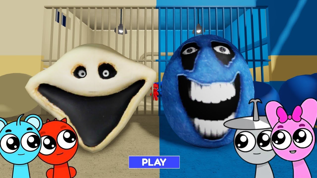 Sprunki Baby Raddy & Sky & Clukr & Pinki Played Hungry Worm Vs Hungry ...