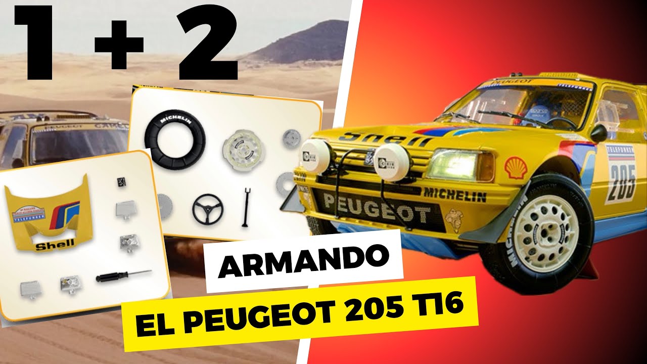 Peugeot 205 T16 Dakar Escala 1/8. Fascículos 1 + 2