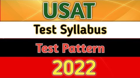 USAT Test Syllabus 2022|USAT Test Pattern 2022 |USAT Admission Test 2022|Punjab Uni Lahore USAT Test