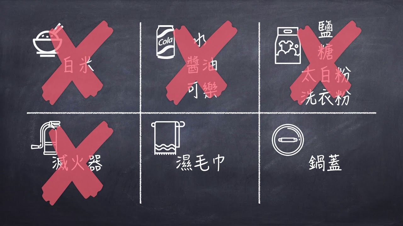 油鍋滅火宣導影片2 0 網路流言追追追 Youtube