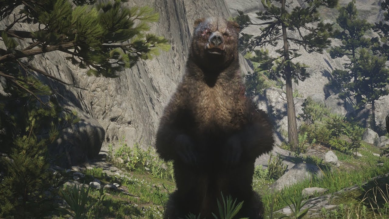 Red Dead Redemption 2 Hunting A Bear With Hosea YouTube
