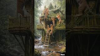 Bamboo Backhoe Excavator Sculpture Handmade Construction Machine#shorts#excavator #machine #art