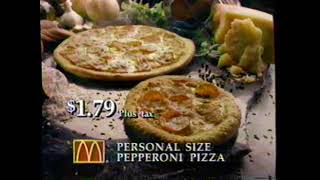 1991 McDonald's Personal Pizza "If you can find 5 minutes in your normal day" TV Commercial