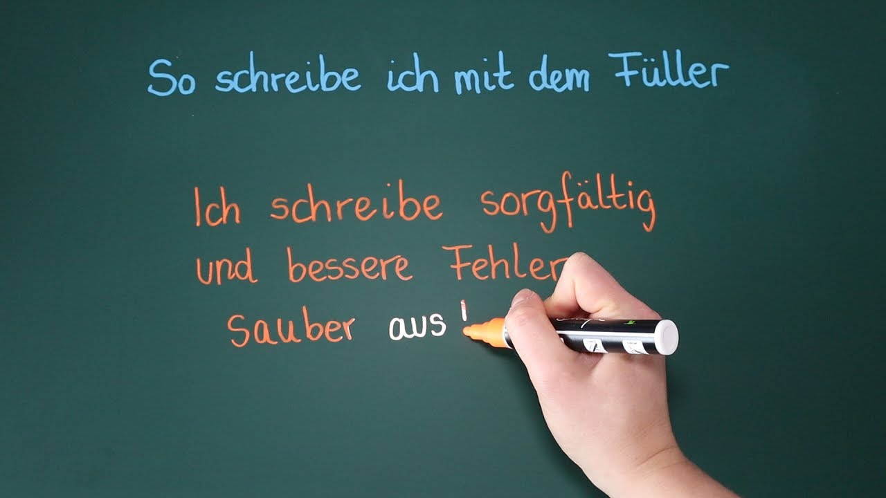 So schreibe ich mit dem Füller + Füllerregeln | Der Füllerführerschein | Frau Wirth erklärt