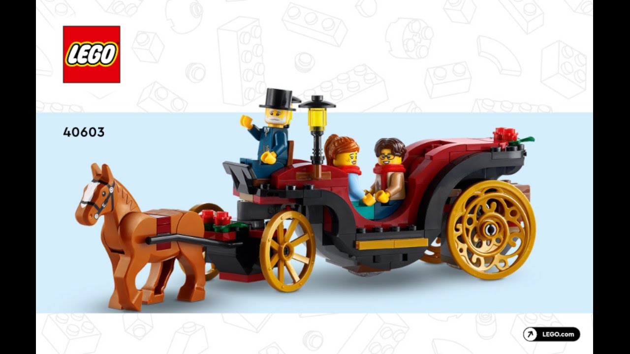 LEGO Instructions | Promotional | 40603 | Wintertime Carriage Ride | Seasonal | Christmas
