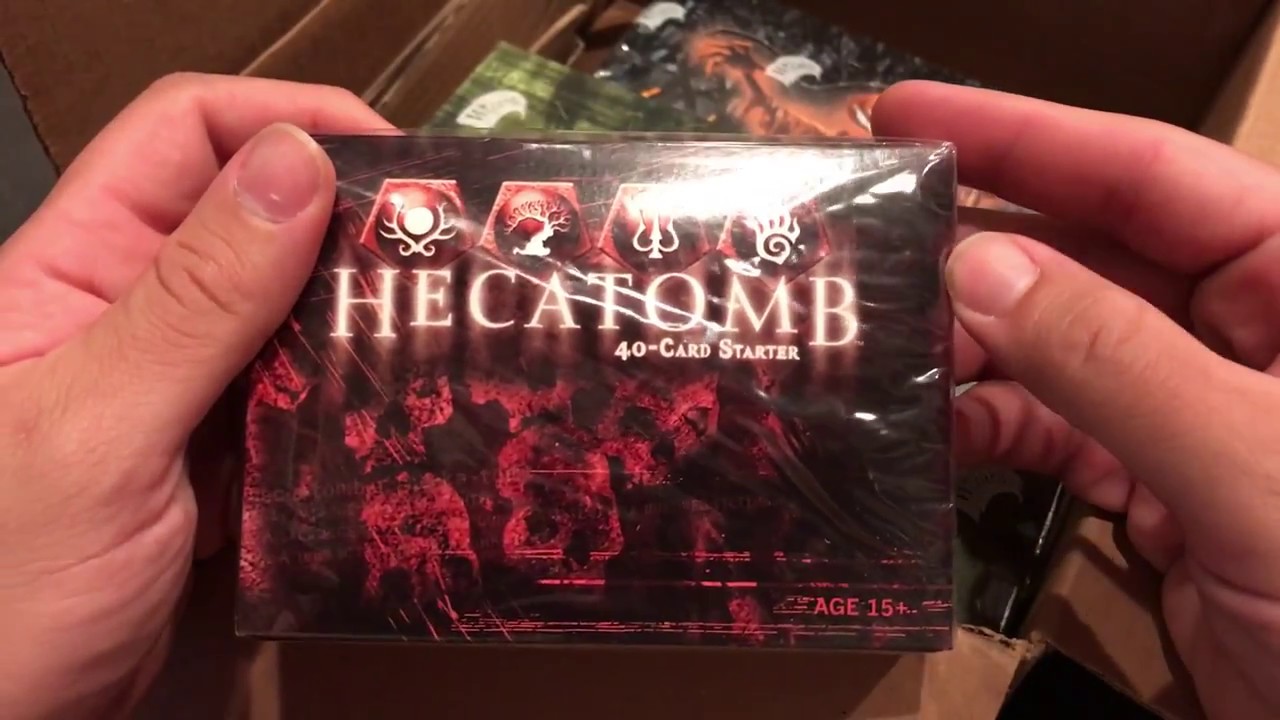 Unboxing A Shipment of Hecatomb CCG Cards