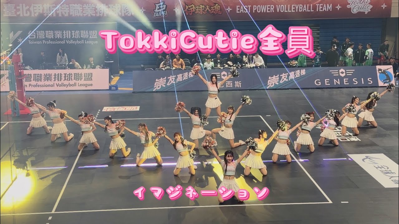 16位TokkiCutie女孩首次全員到齊 感動再現排球少年主題曲🏐🧡 #啦啦隊 #cheerleader #台北伊斯特 #TokkiCutie #中場舞 #排球少年 #イマジネーション #TPVL