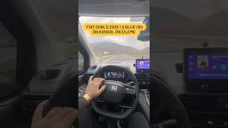 2025 FİAT DOBLO 1.5 BLUE HDİ ÖN KONSOL ÖN İZLEME