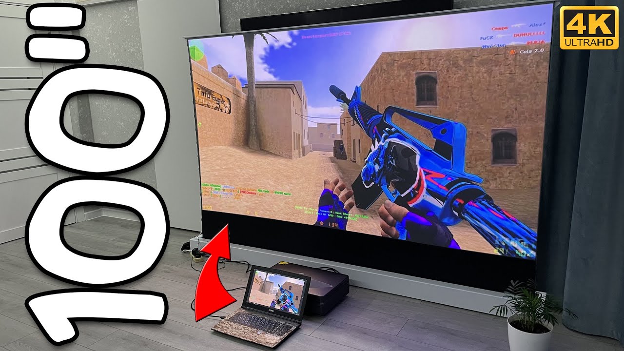 ВЫКИНУЛ СВОЙ ТВ! ВЫДВИЖНОЙ ЭКРАН на 100" ДЮЙМОВ VIVIDSTORM S PRO - YouTube