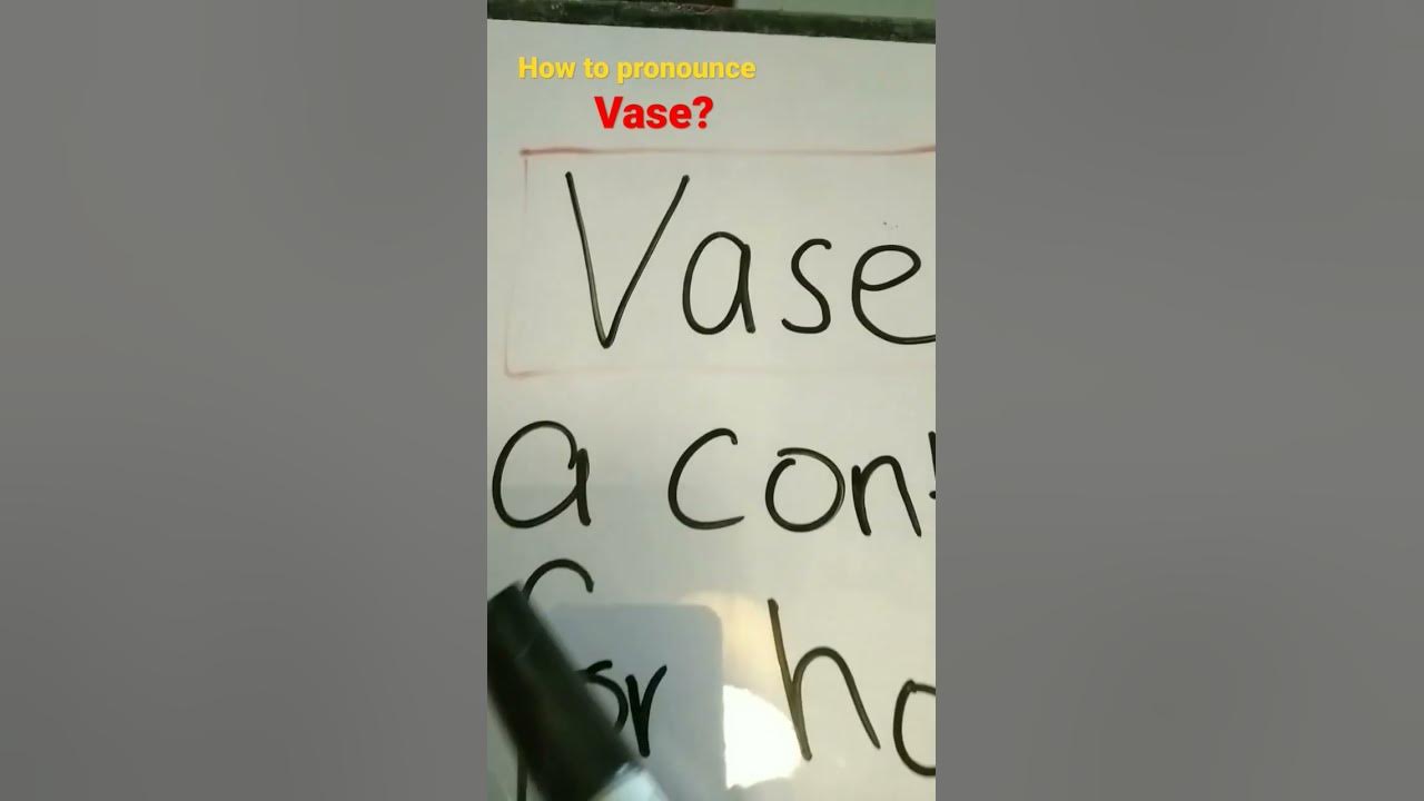 Learn British Pronunciation of the word Vase Meaning of Vase shorts YouTube