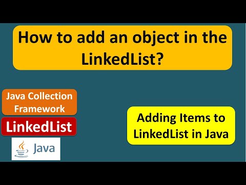 How to add an object in the LinkedList? | LinkedList (Add Object)