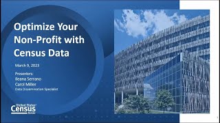 Optimize Your  Non Profit with Census Data
