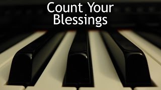 Count Your Blessings - piano instrumental hymn chords