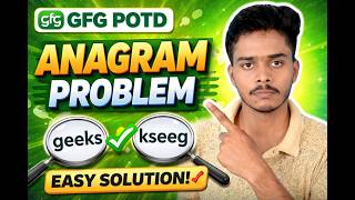 Anagram Problem GFG POTD Solution | Check Two Strings Are Anagrams (Easy)