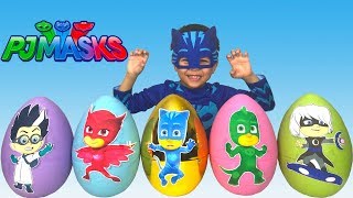 Surprise Eggs Opening Fun With Catboy Gekko Owlette TBTFUNTV