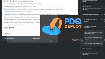 Help Desk Project PDQ deploy