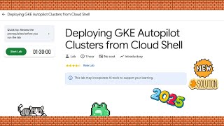 Deploying GKE Autopilot Clusters from Cloud Shell #cluster #qwiklabs #arcade #gcp #googlecloudlab  🚀