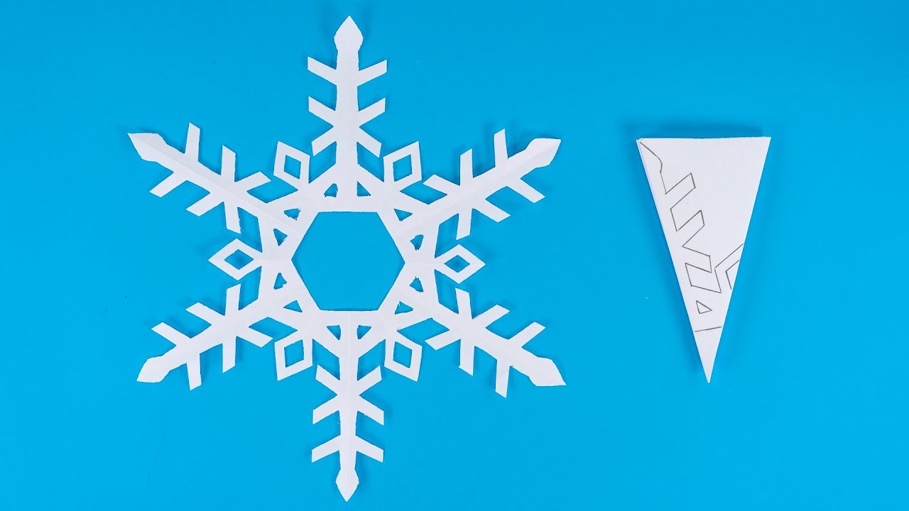 How to make Snowflakes out of paper - Paper Snowflake #44 - Christmas  Ornaments 