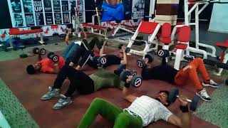 Group Chest Dumbbell Press Workout, Chest Exercise Size Gain By Devraj Fitness