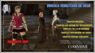 Code Vein 2 trofeos Mesías - Fiel a si misma - Rayos cálidos - Localización de Lise