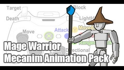 Unity3d Mage Warrior Mecanim Animation Pack