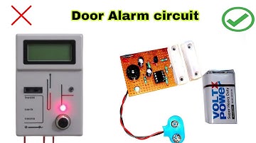 How to make a door alarm project | Door open detector alarm | Door open detector working model