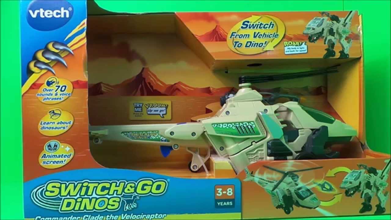 DINOSAURS The Switch & Go Transformer Dinosaur by VTech UK TOY UNBOXING