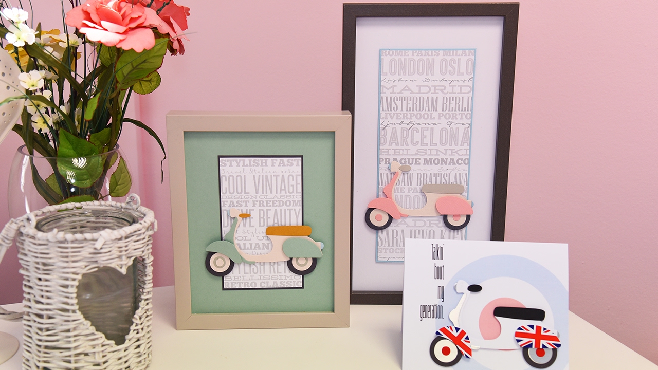 How to Make a Moped Home Décor Frame - Sizzix