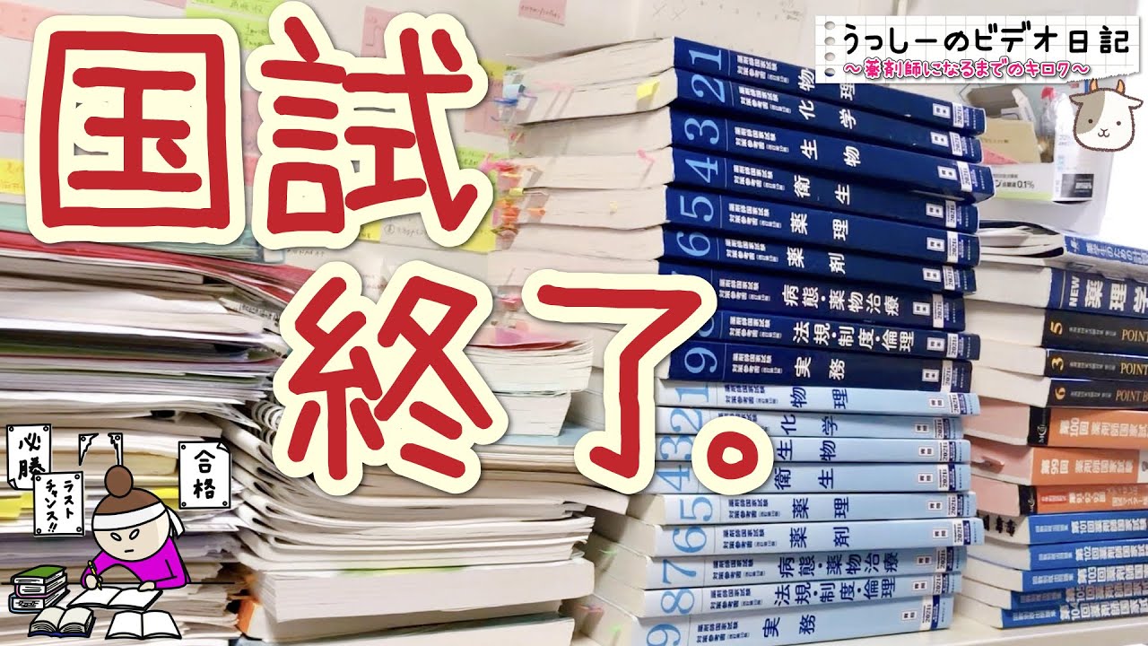 薬学部のラスボス🦹‍♂️薬剤師国家試験と戦ってきた。(いやぁ、ほんとしんどかったデス)