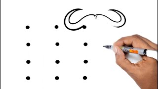 How to Draw buffalo From dots | Easy buffalo Drawing | Easy Step by Step