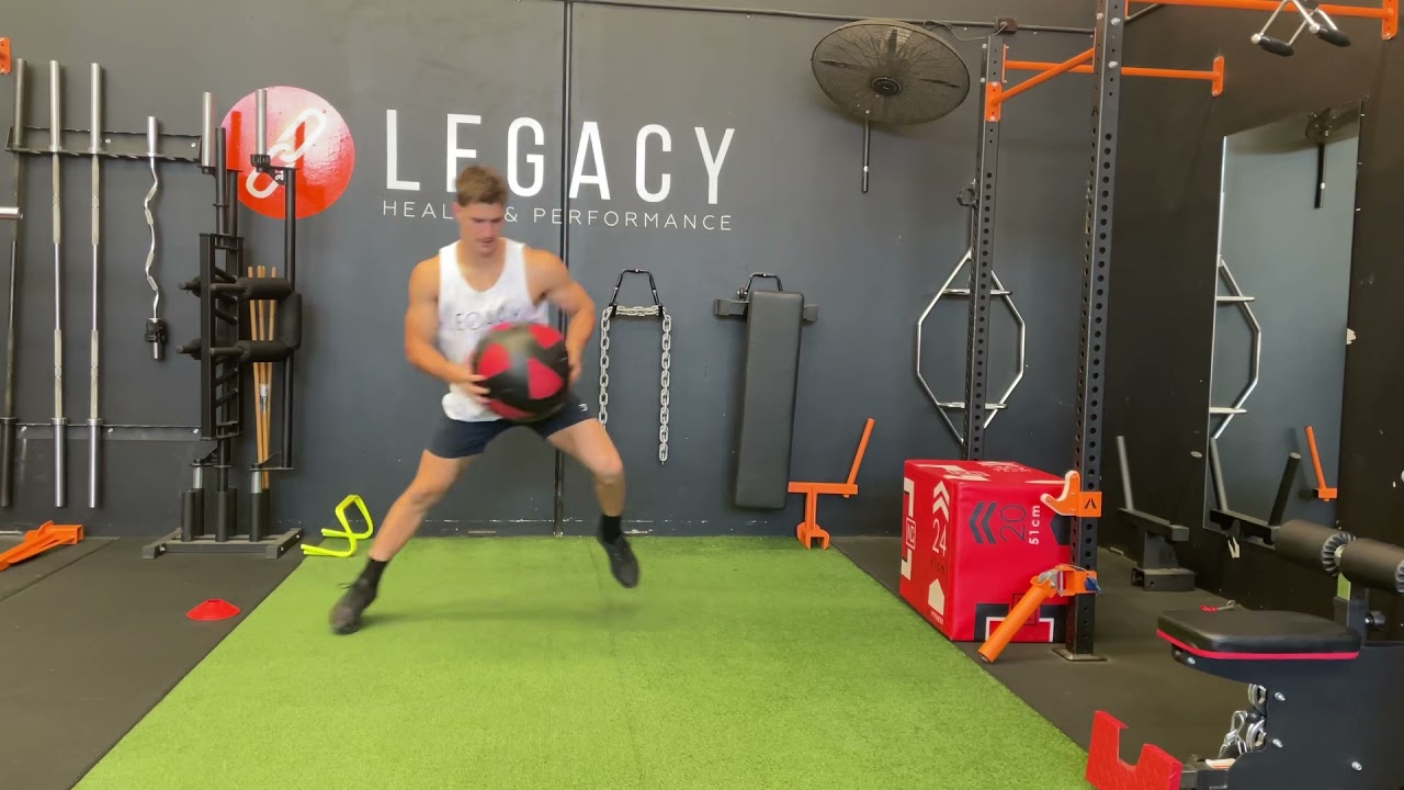 Medicine ball skater hops YouTube