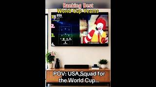Ranking Funniest World Cup Lineups #worldcup #team #lineups #usa #brazil #argentina #england