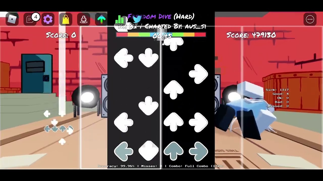 Freedom Dive (Hard) FC 99.97% | Funky Friday Mobile